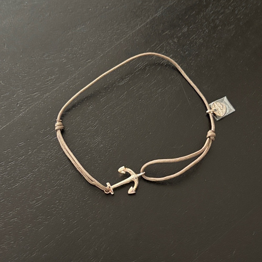 Thomas Sabo Cord Anchor Charm Bracelet